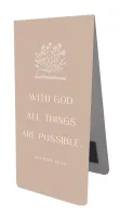 Magnet Lesezeichen With God - Matthew 19:26
