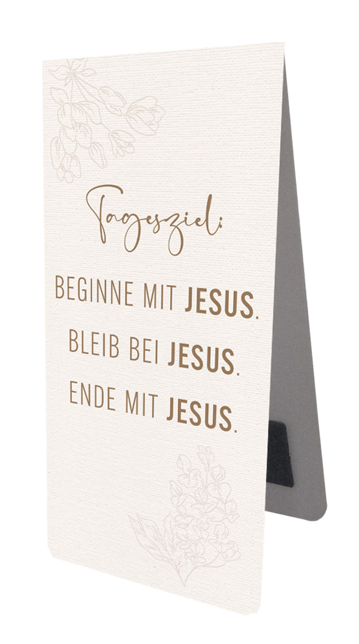 Magnet Lesezeichen Tagesziel: Jesus