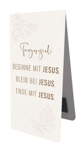 Magnet Lesezeichen Tagesziel: Jesus