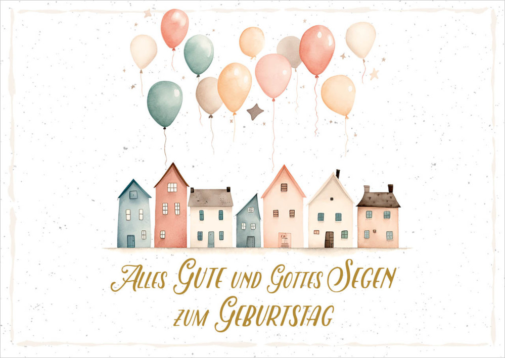 Postkarten Segenswünsch zum Geburtstag