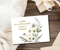 Postkarten Blumenkranz