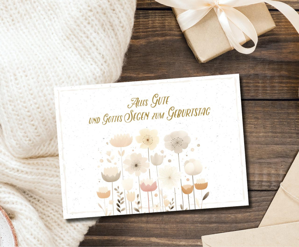 Postkarten Blumenfeld