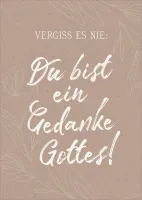 Postkarten Gedanke Gottes