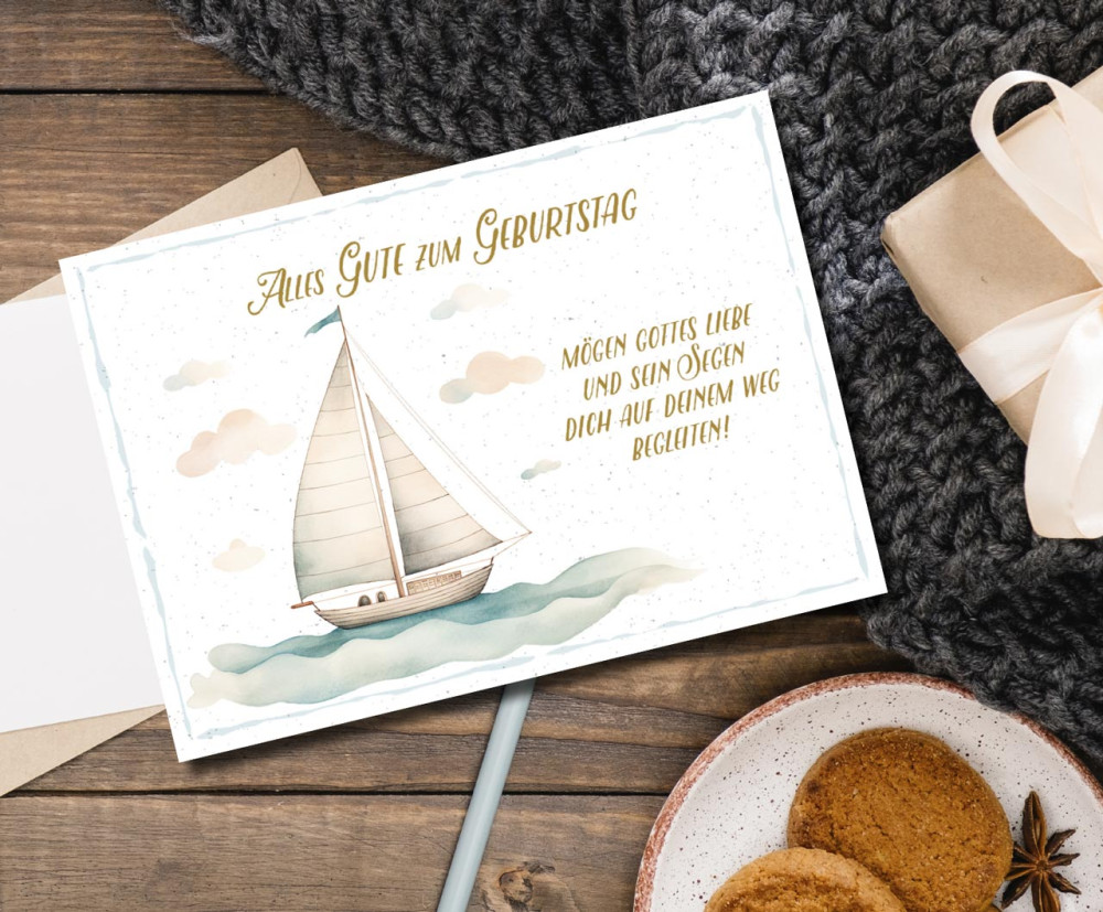 Postkarten Segelschiff