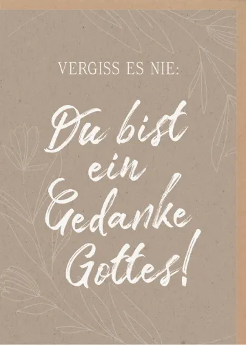 Faltkarte alive Vergiss es nie - Psalm 139:14-18