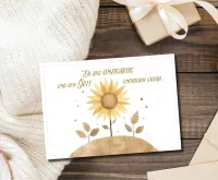 Postkarten Sonnenblume