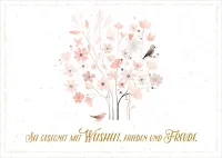 Postkarten Blumenbaum