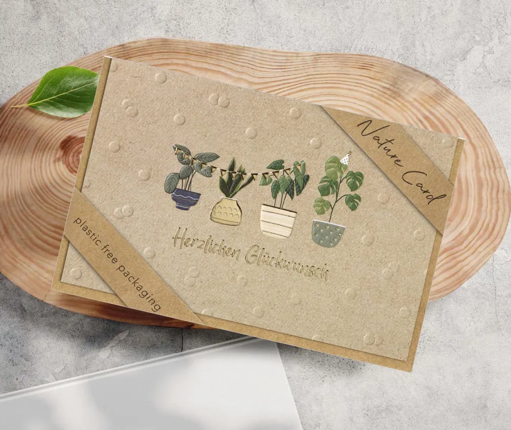 Faltkarte Herzlichen Glückwunsch - Psalm 16:2