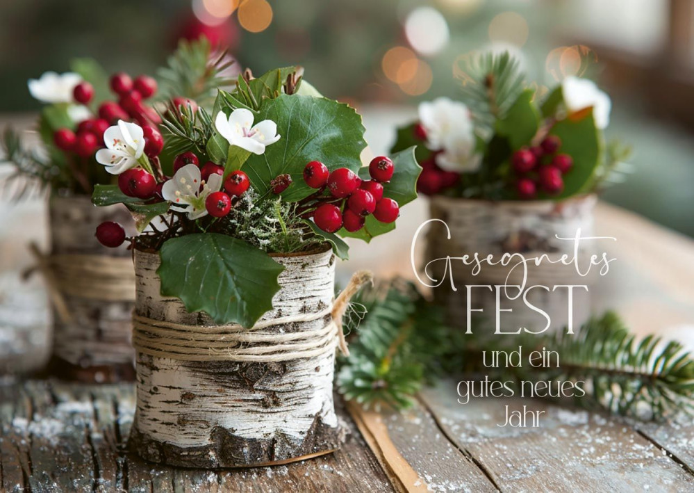 Postkartenbox Weihnachten Gesegnete Festtage - 12 verschiedene Postkarten in einer Box mit...