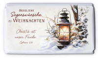 Schokolade Laterne im Schnee - Epheser 2.14