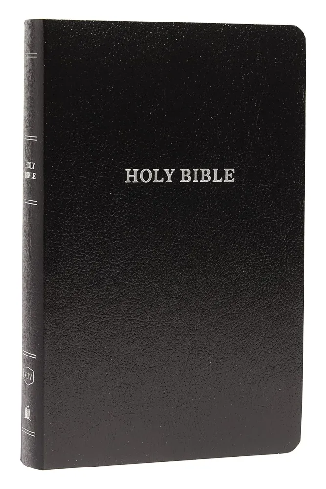 Anglais, Bible, King James Version, similicuir noir, paroles de Jésus en rouge - KJV Holy Bible:...
