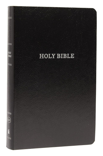 Anglais, Bible, King James Version, similicuir noir, paroles de Jésus en rouge - KJV Holy Bible:...