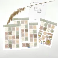 Bibel-Griffregister Floral mit Goldveredelung