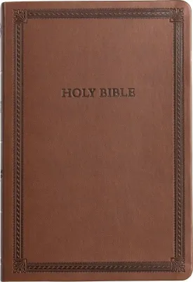 Anglais, Bible, Christian Standard Bible, similicuir brun - CSB Large Print Thinline Bible, Value...