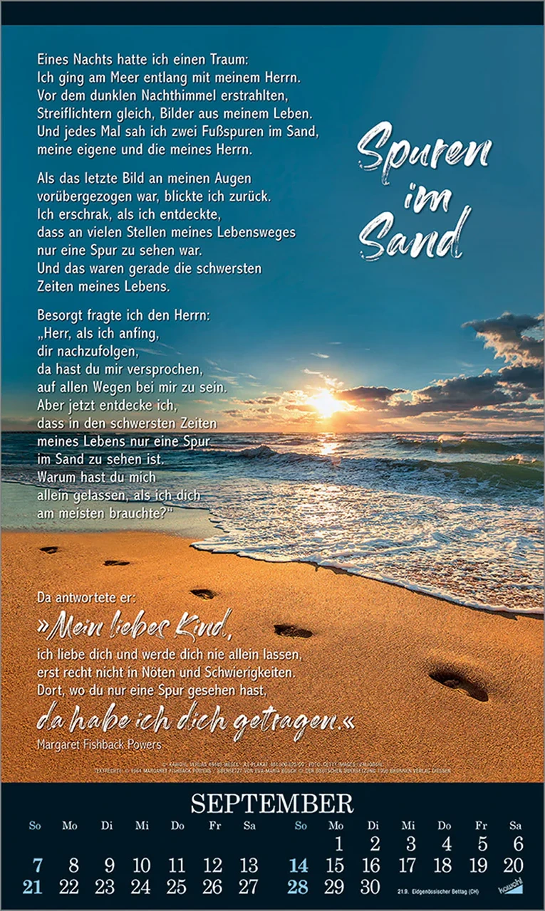 ALLES IN UNS SCHWEIGE, POSTER KALENDER