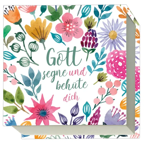 Gott segne und behüte dich (Notizblock) - 200 weiße Notizblätter mit Punktraster
