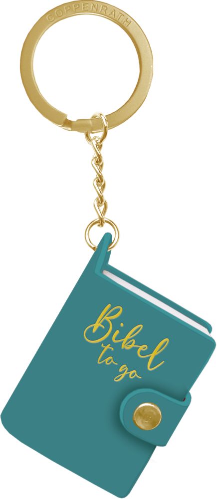 Schlüsselanhänger - Bibel to go - Türkis