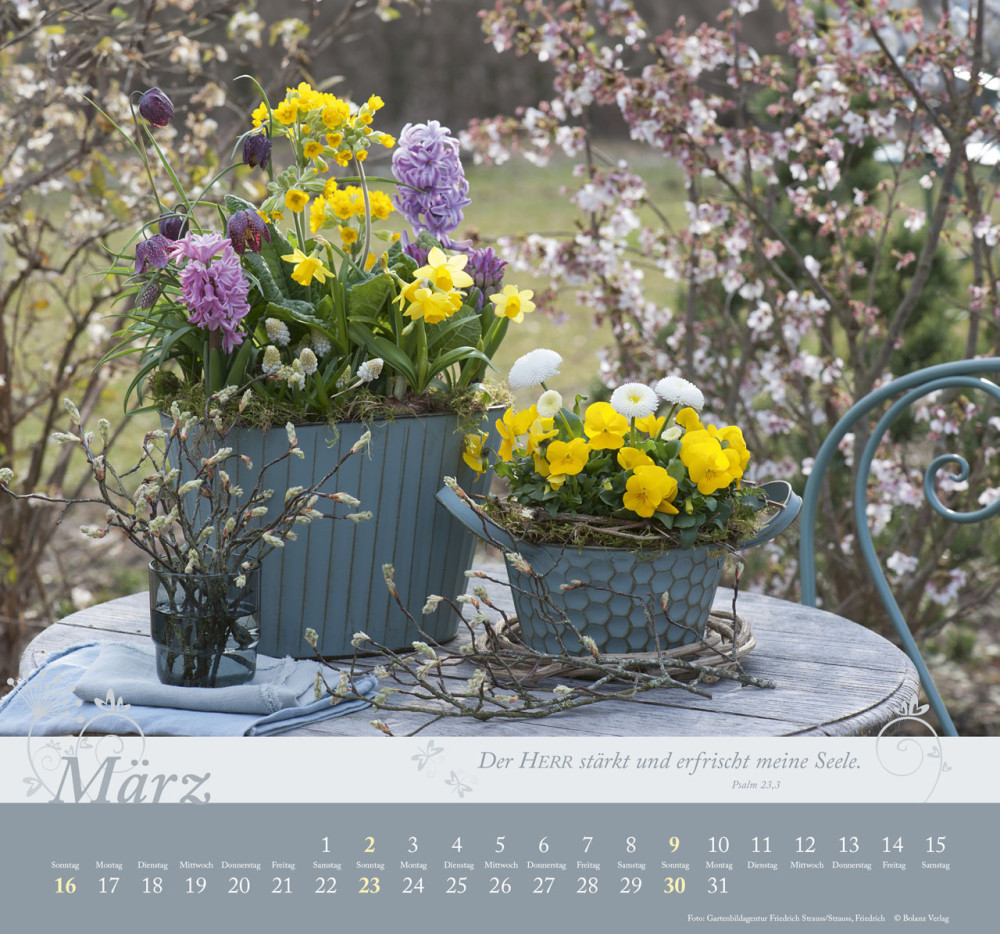 Im Garten zuhause - Wandkalender