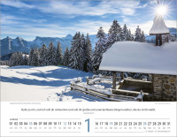 Calendrier Paysages Suisses - Allemand, Calendrier mural