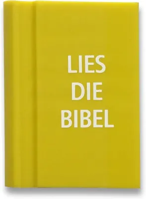 Radiergummi in Buchform 'Lies die Bibel' - Gelb