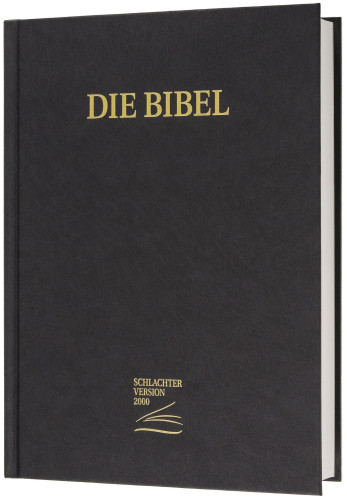 Allemand, Bible Schlachter 2000, grandes lettres, reliure cousue