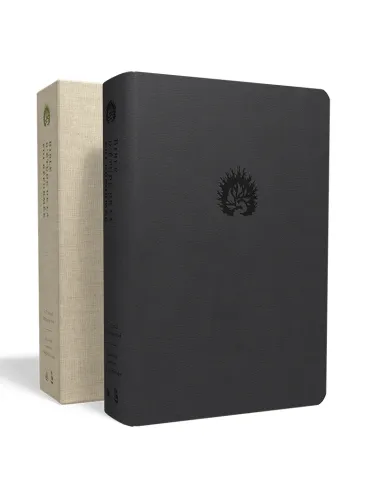 Bible d’étude de la foi réformée - Anthracite, Similicuir, tranches or, un signet