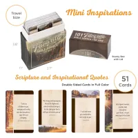 Englisch, Bibelverskarten für Männer - Vintage Berg und Wald - 51 Stück doppelseitig