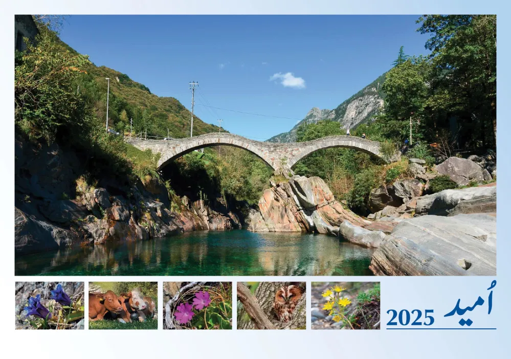 Urdu - Deutsch, Bildkalender Hoffnung - Monatskalender