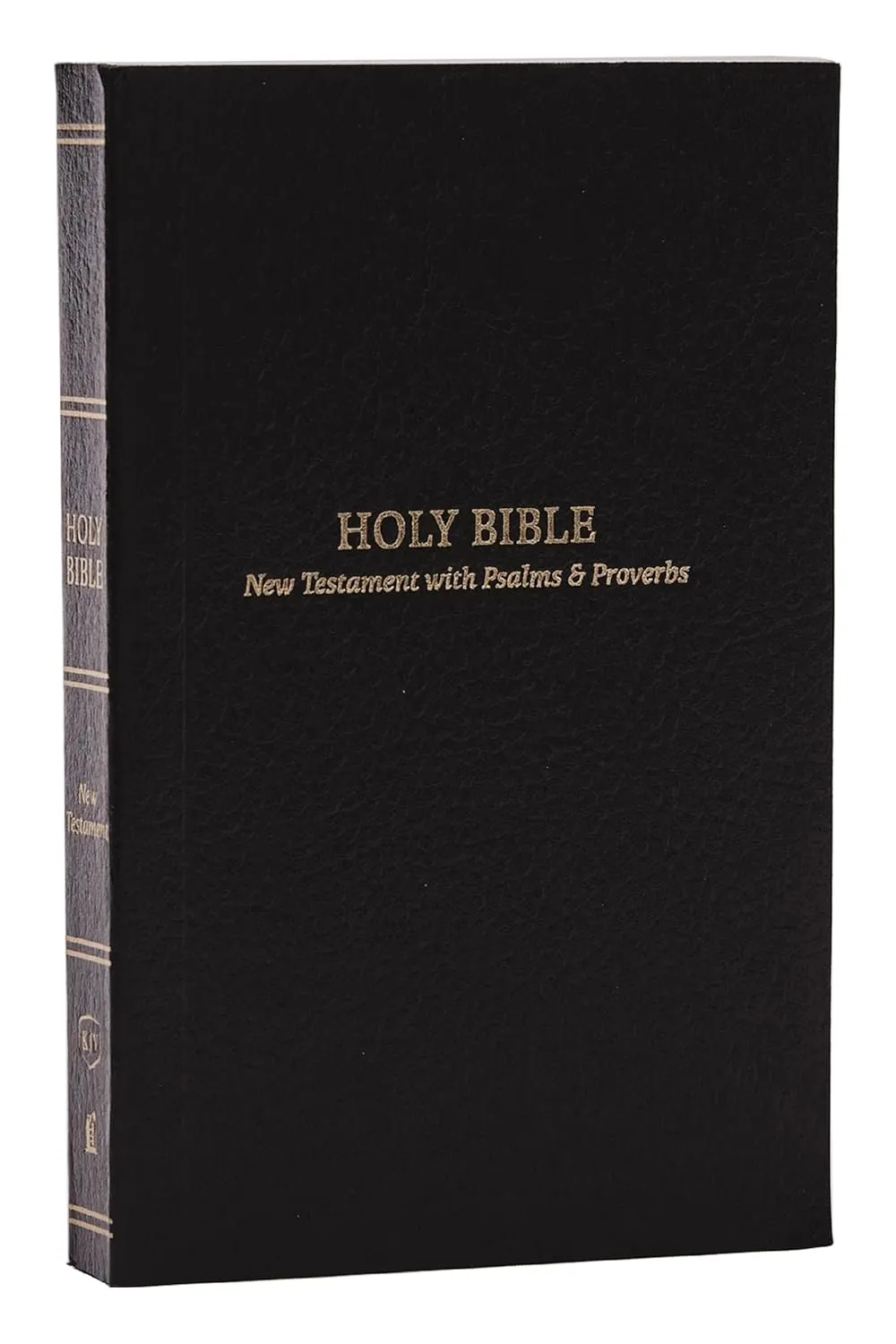 Anglais, KJV, Nouveau Testament avec Psaumes & Proverbes, petit format - couverture souple noir