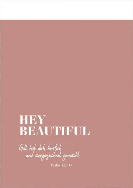 Hey Beautiful - Notizbuch