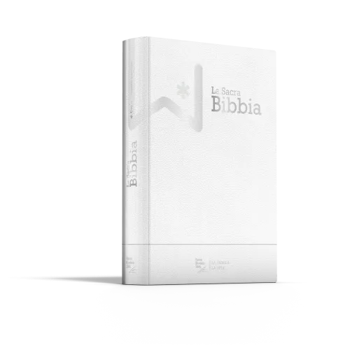 Italien, NR2006, Bible à parallèles - couverture souple en fibrocuir blanc