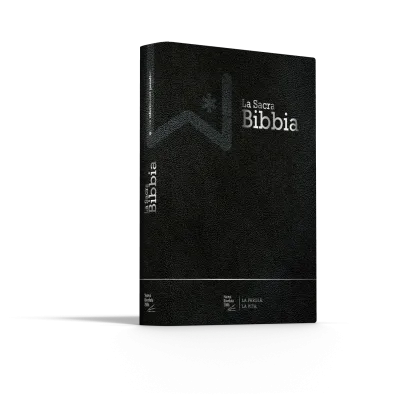 Italien, NR2006, Bible à parallèles - couverture souple, en fibrocuir noir