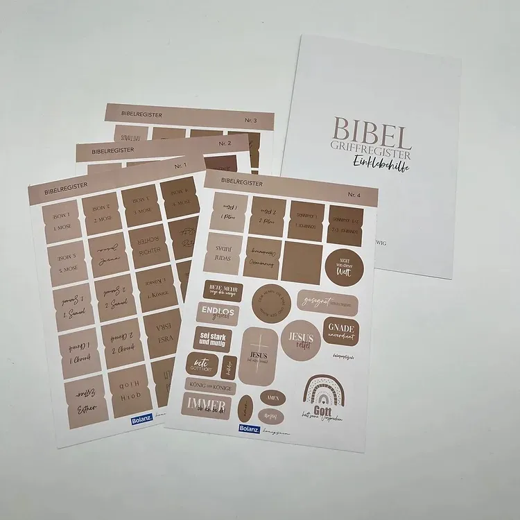 Bibel-Griffregister Cremefarben