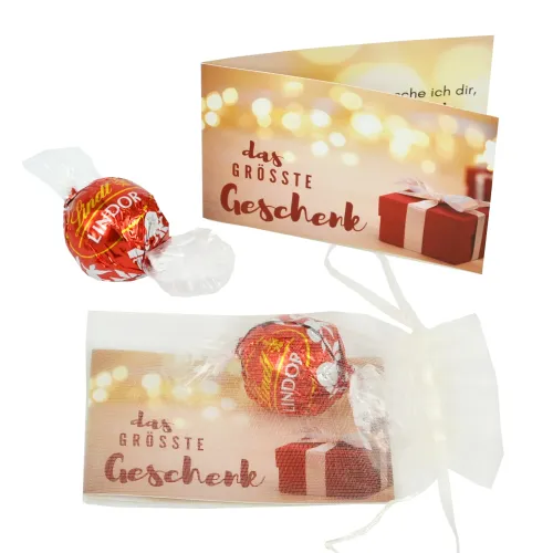 Advents- und Weihnachtssäckli -Das grösste Geschenk - mit Lindorkugel