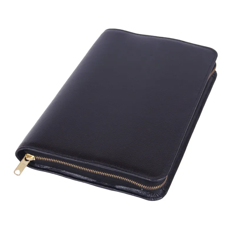 Bibelhülle Smart Rindleder für Taschenausgaben - schwarz 15 x 20 x 3 cm
