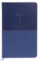 Anglais, Bible, New King James Version, moyen format, similicuir bleu - NKJV, Value Thinline...