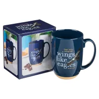 Tasse - Wings like Eagles - dunkelblau, 444ml