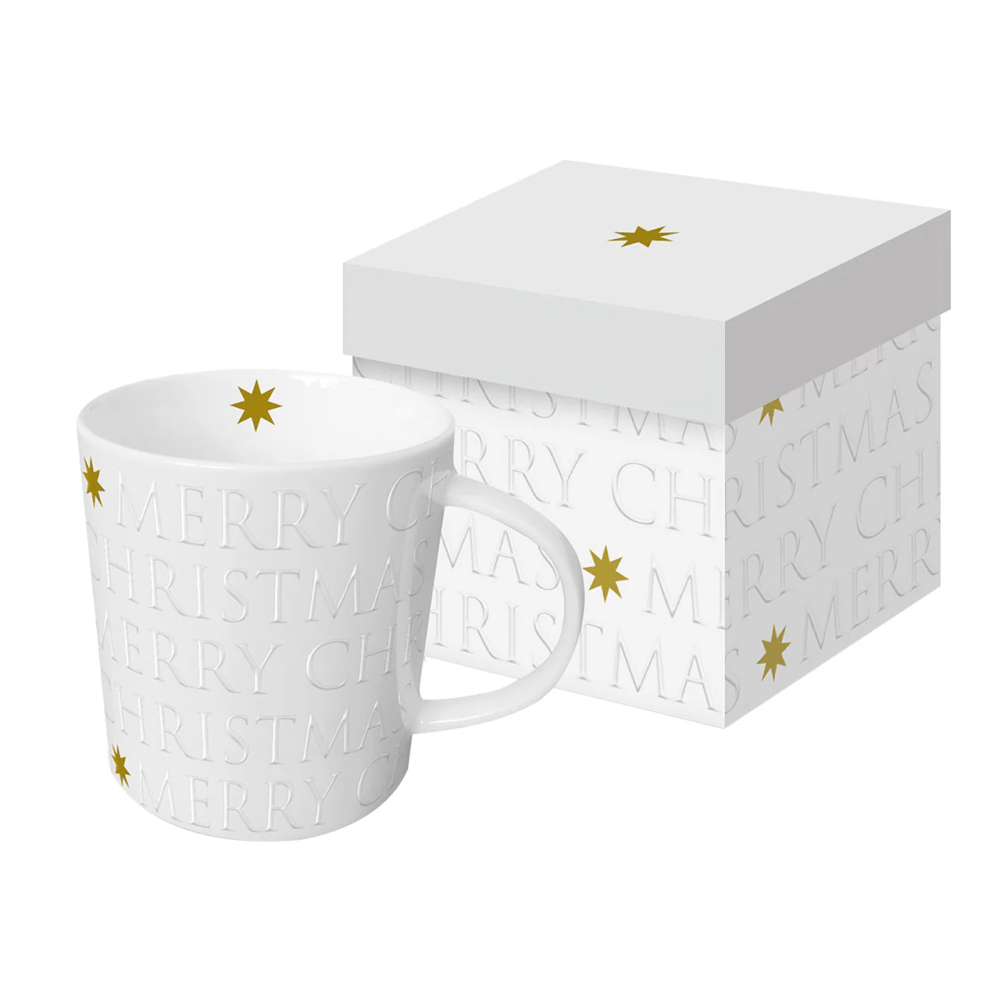 Tasse - Merry Christmas - weiss, 400ml