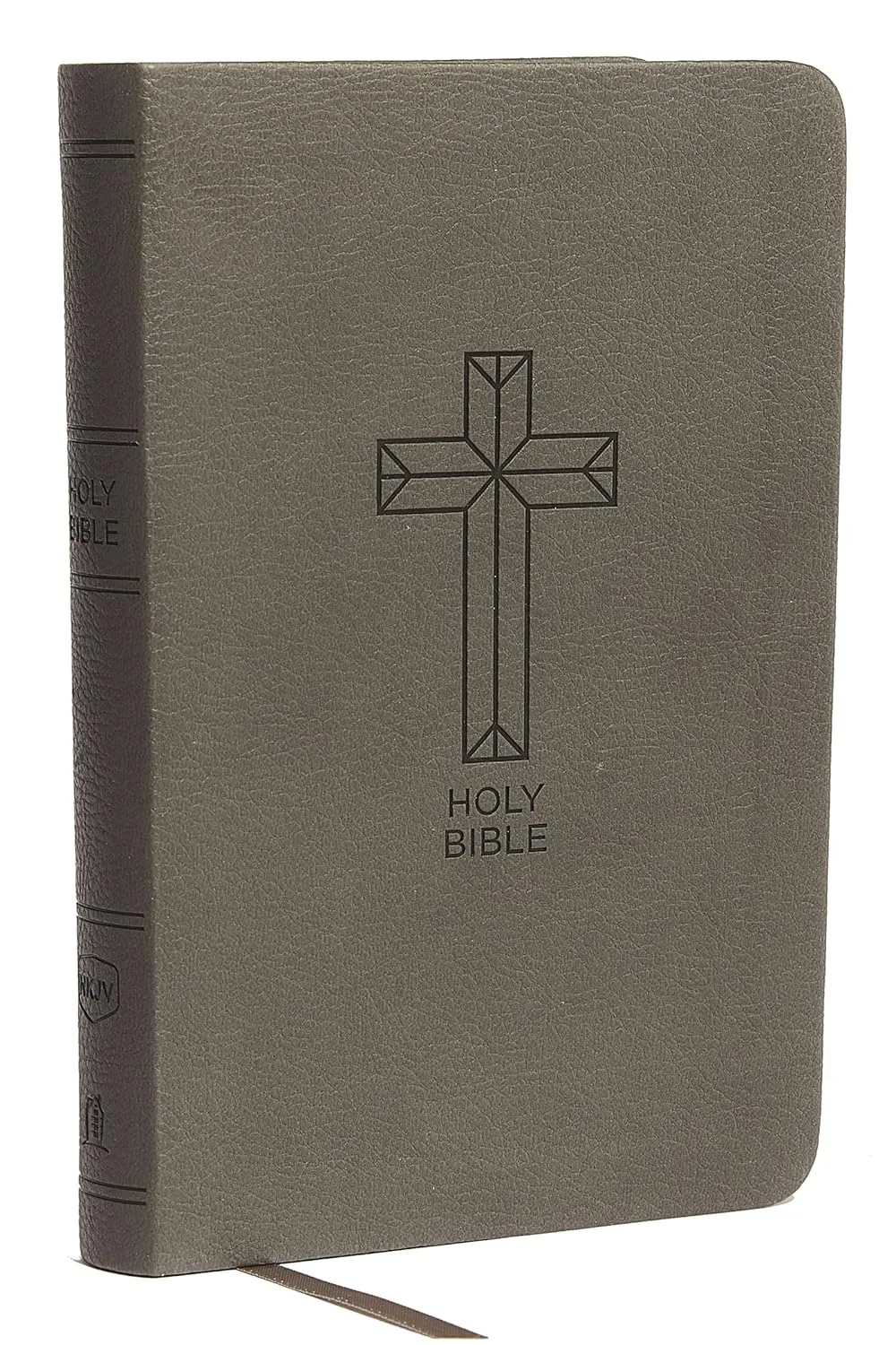 Anglais, Bible, New King James Version, compacte, similicuir noir motif croix, paroles de Jésus...