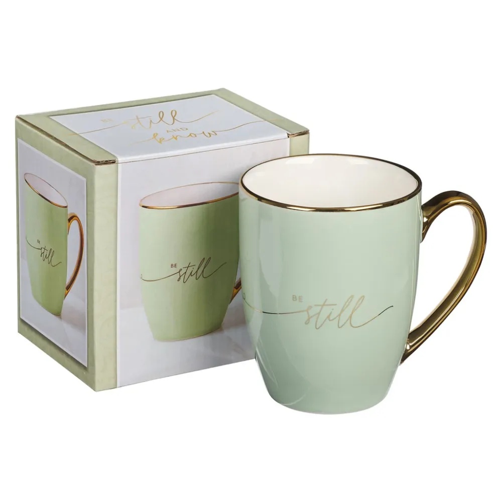 Tasse - Be still and know - grün, 355ml