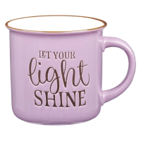 Tasse - Let you light shine - violett, 390ml