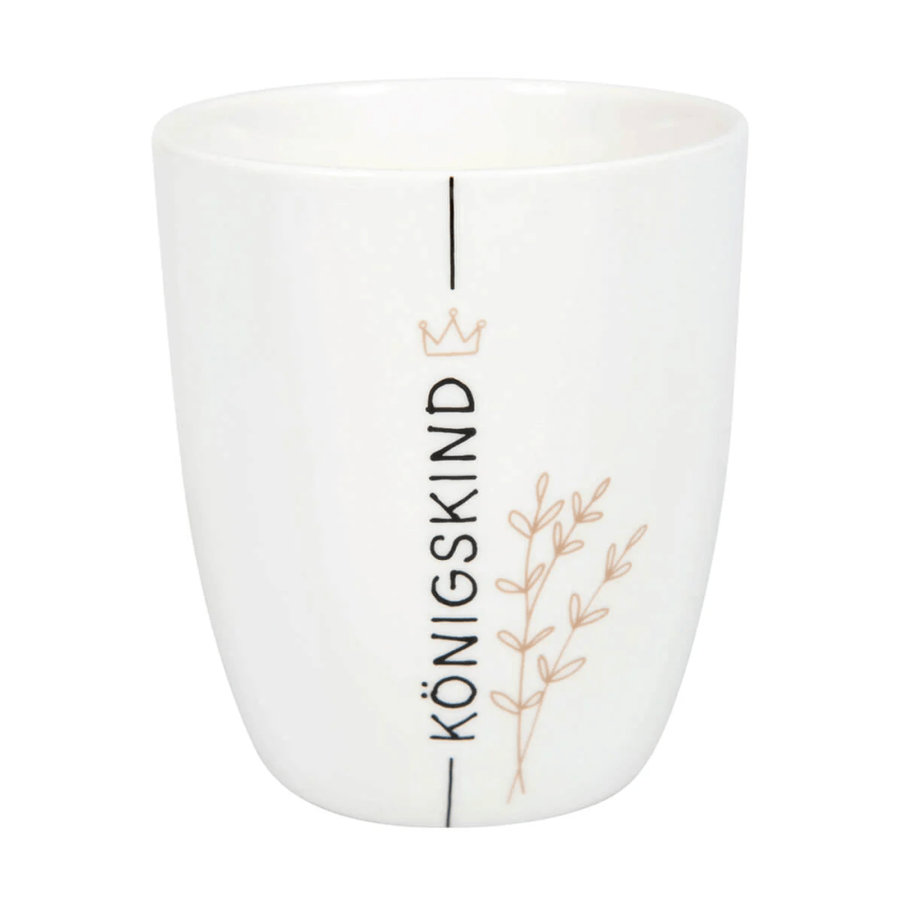 Tasse - Königskind - weiss, 350ml