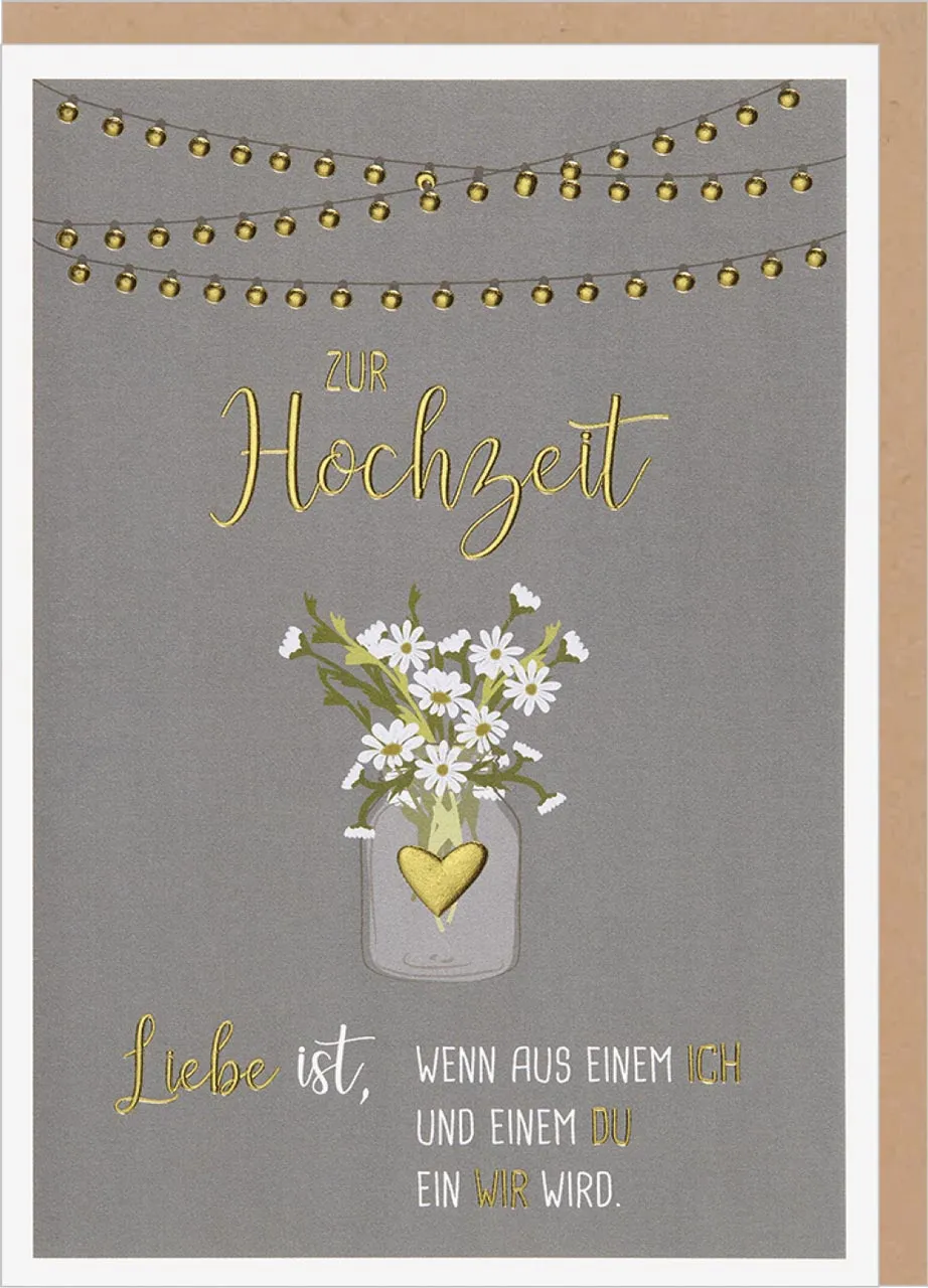 Faltkarten Zur Hochzeit Liebe ist…