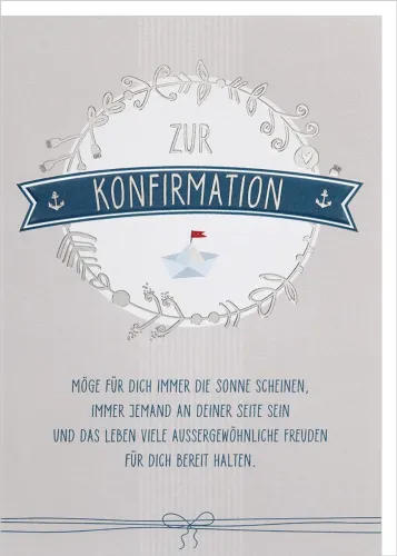 Faltkarten Zur Konfirmation Gottes Segen