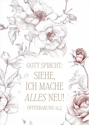 Poster A2 JL 2026 Motiv Rosen - Offenbarung 21,5
