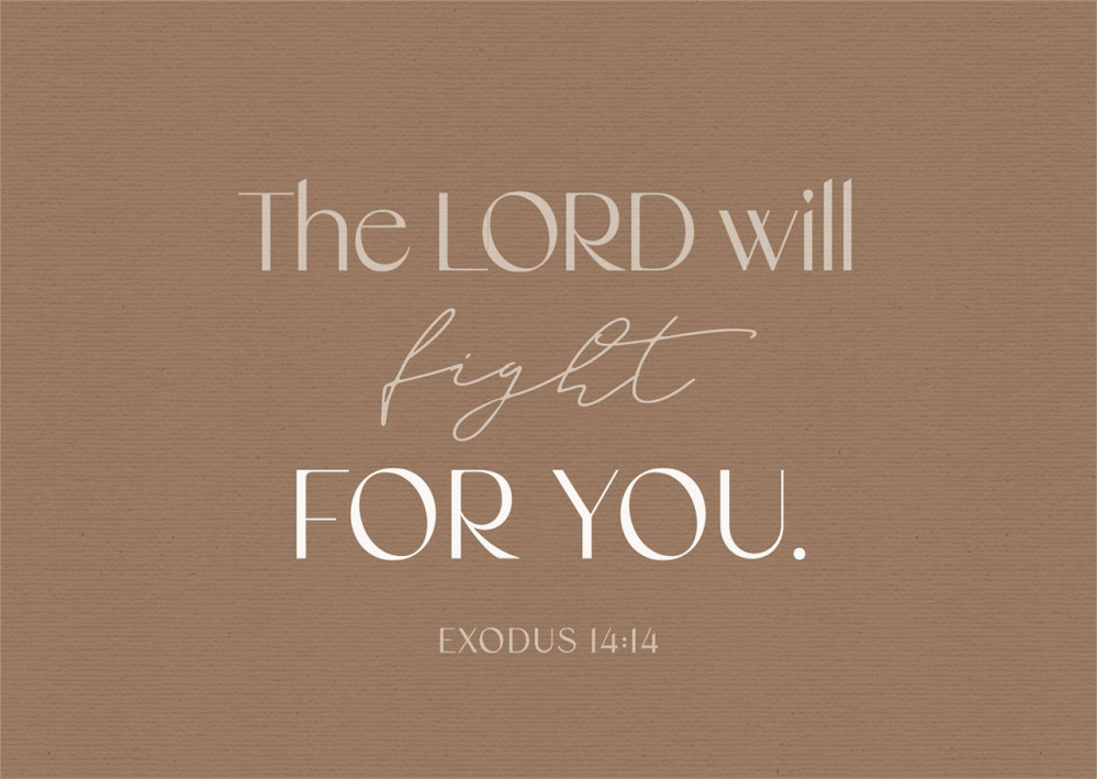 Postkarten Fight - Exodus 14:14