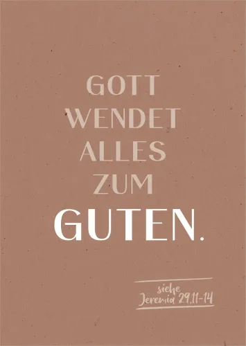 Postkarten Gott wendet - siehe Jeremia 29:11-14