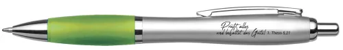Kugelschreiber - Prüft alles und behaltet das Gute - grün, Jahreslosung 2025