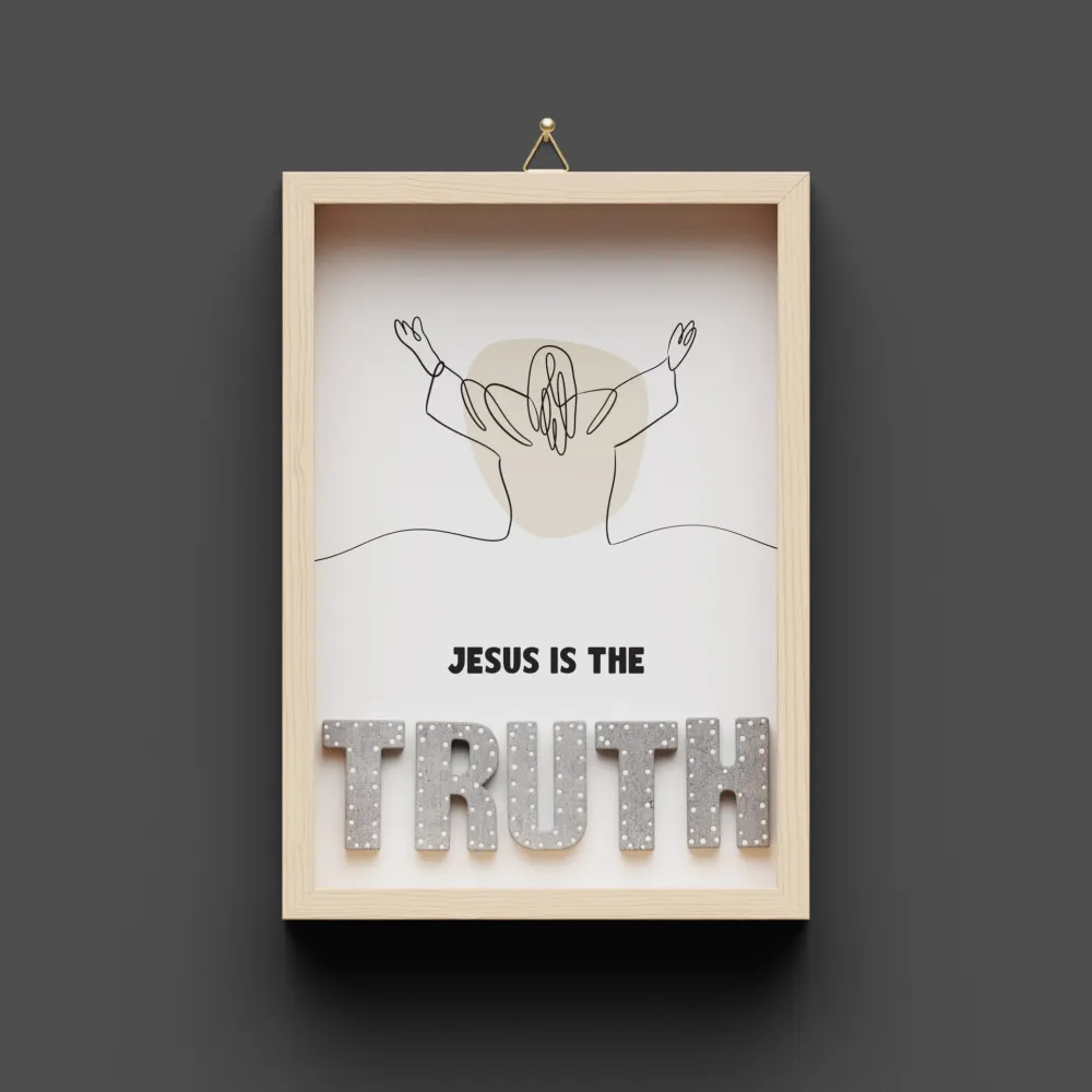 Jesus is the truth - Wandbild A5