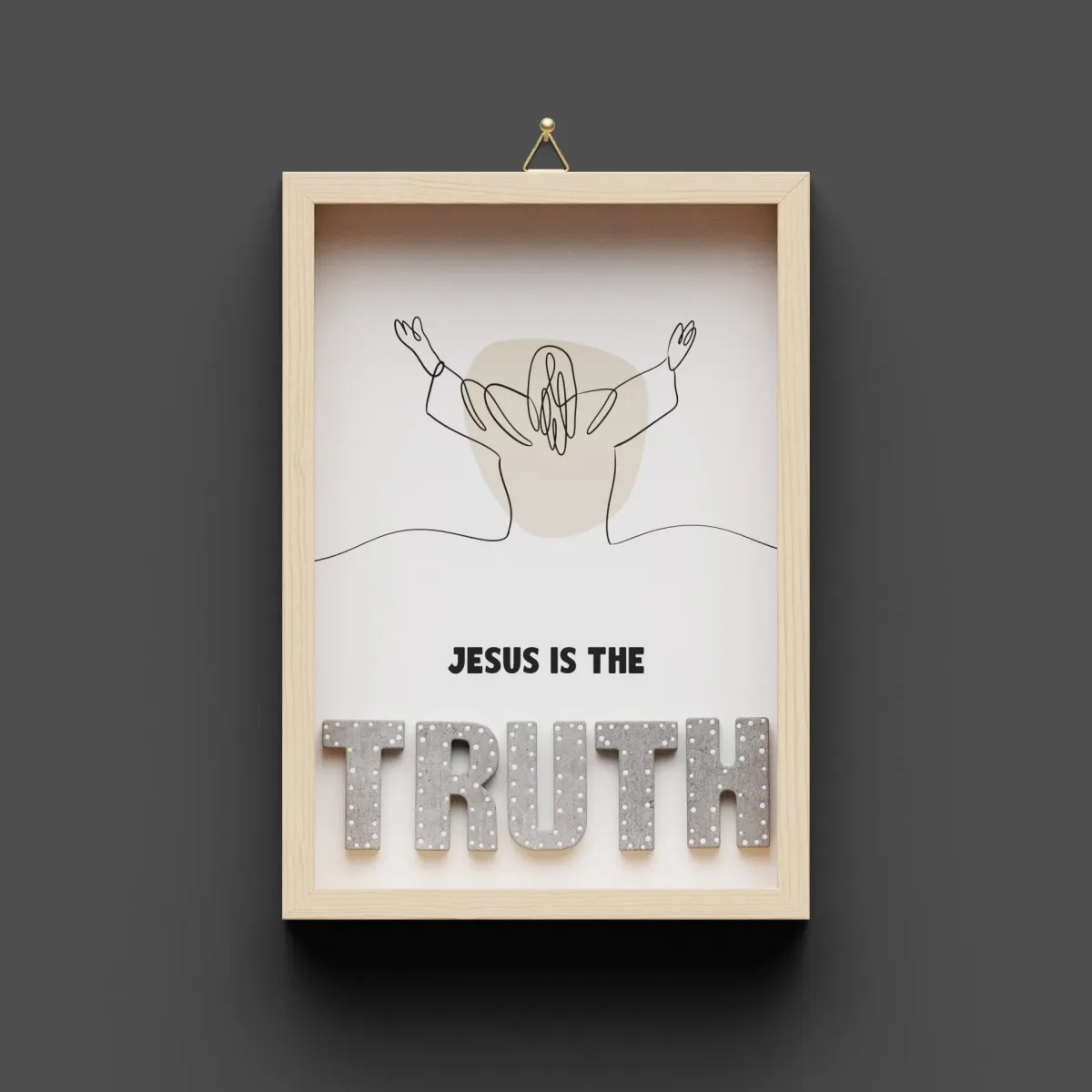 Jesus is the truth - Wandbild A5